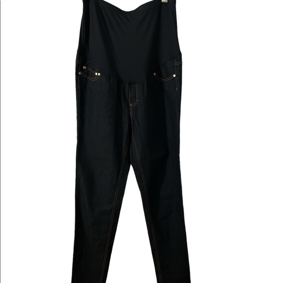 Times Two Pants - DARK Wash Maternity Jeans